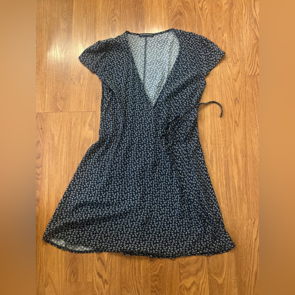 Brandy Melville Floral Blue Dress